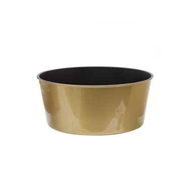 Flora Flower Pots & Planters - Flora Round Bowl (29Dx14cmH) Metallic Gold