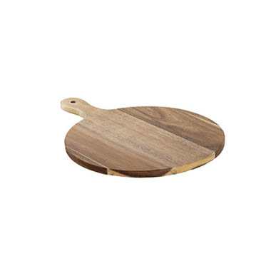 Serving Board - Acacia Wood Round Paddle Serving Board Brown (44x32x1.5cm)