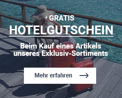 Gratis Hotelgutschein bei Koffer.de beim Kauf eines Exklusiv-Artikels