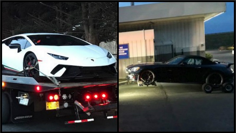 Lamborghini, Mercedes racing on I-84 stopped by deputies 