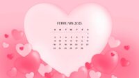 February 2025 Calendar Wallpaper 5