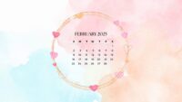 February 2025 Calendar Wallpaper 3