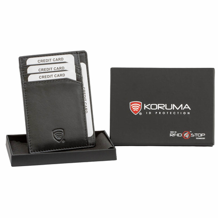 RFID Card Holder - 4 Card Slots - Note Section - ID Window - SLIM