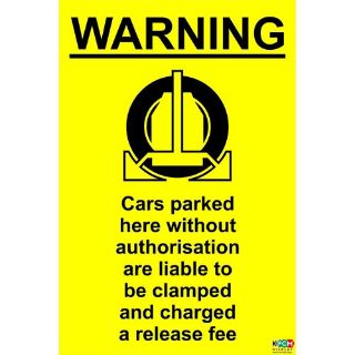 KPCM | Cars Parked Here Without Authorisation Are Liable To Be Clamped ... image.