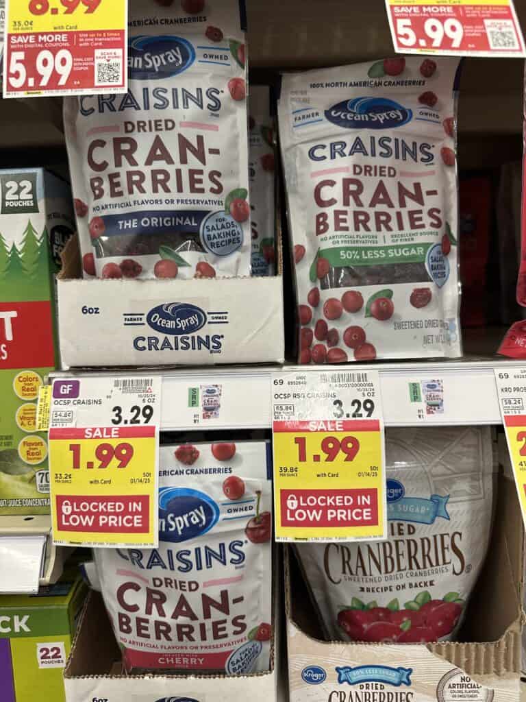 ocean spray cranberries kroger shelf image (2)