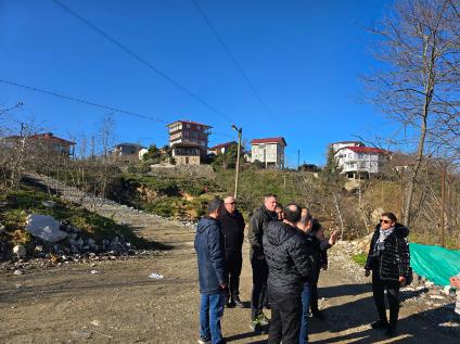 DSİ 22. Bölge Müdürlüğü Ekipleriyle Araklı ilçesi Çamlıca Mahallesi'nde İncelemelerde Bulunduk