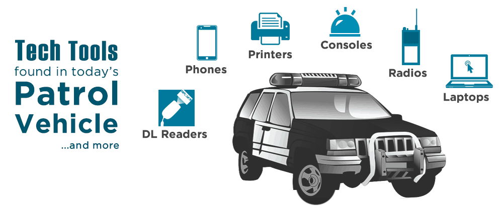 tech tools in the patrol vehicle