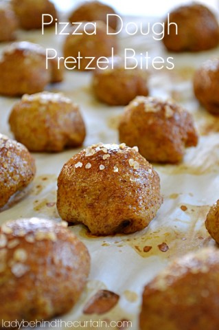 Pizza Dough Pretzel Bites