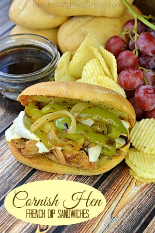 Cornish Hen French Dip Sandwiches