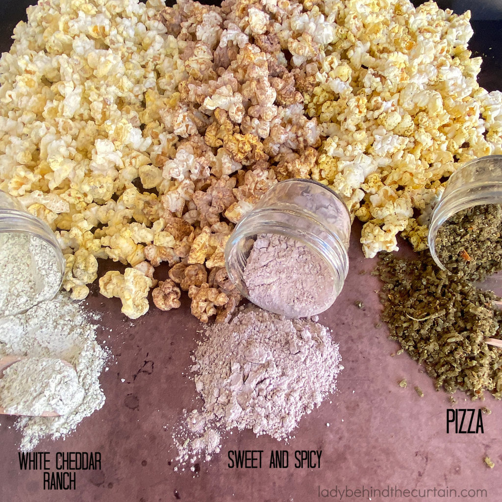 Three Homemade Popcorn Seasoning Recipes