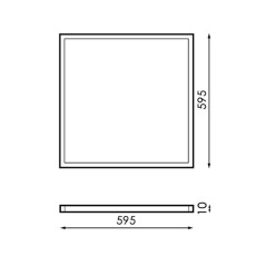 Dalle LED 60x60cm 40W WIFI RGB+CCT UGR19