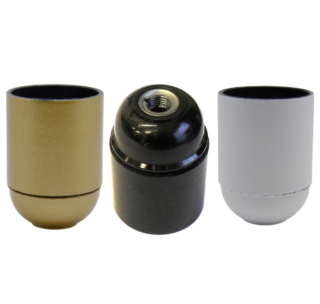 [E27 Lampholder] Continental ES 10mm Lampholder [Smooth Skirt]