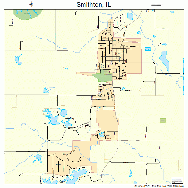 Smithton, IL street map