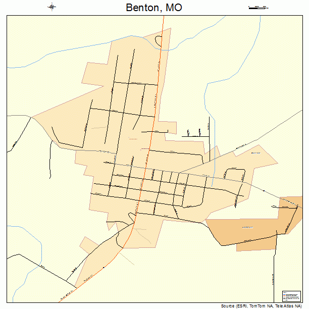 Benton, MO street map