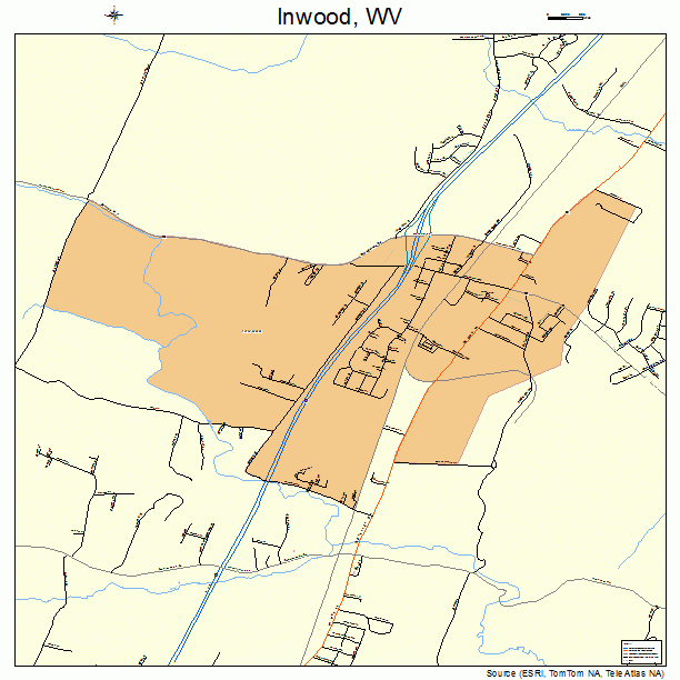 Inwood, WV street map