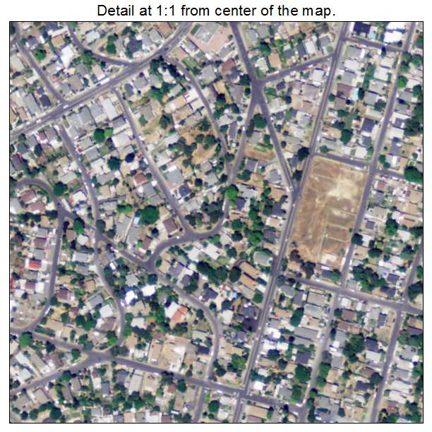 Mountain View, California aerial imagery detail