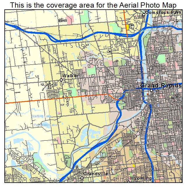 Walker, MI location map 