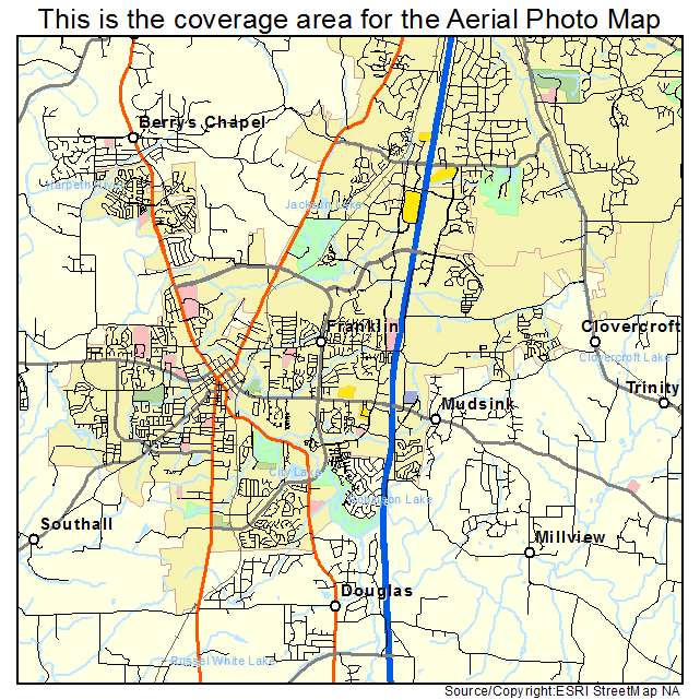 Franklin, TN location map 