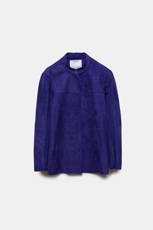 RANDY MAO SUEDE OVERSHIRT LILAC