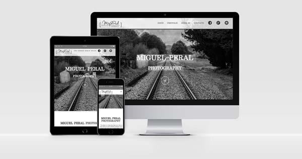 diseño web responsive del fotografo Miguel Peral