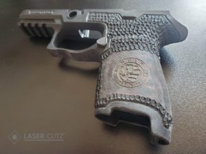 lasercutz gun grip laser engraving