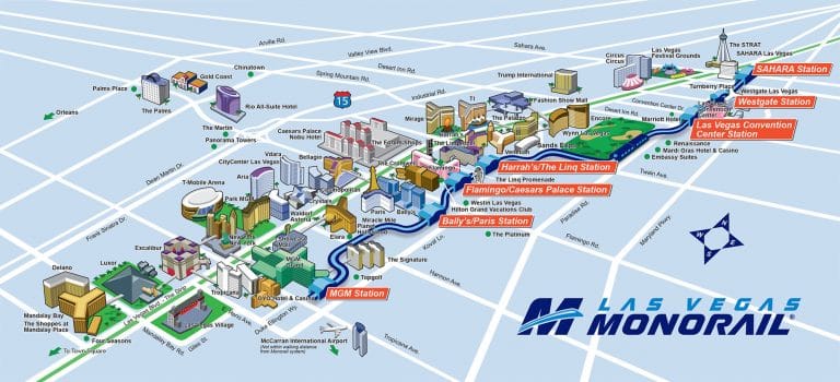 Las Vegas Monorail Map - United States Map