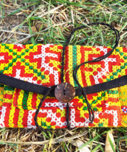 Tobacco Pouch Cotton Handmade Aztec Fabric Case Pocket Hand Stitched Hippie Boho