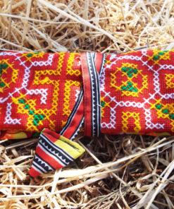 Tobacco Pouch Cotton Handmade Aztec Fabric Case Pocket Hand Stitched Hippie Boho