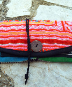 Tobacco Pouch Cotton Handmade Fabric Case Pocket Hand Stitched Hippie Boho