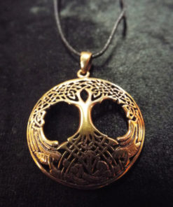 Tree of Life Pendant Celtic Knotted Necklace Handmade Bronze Symbol Jewelry