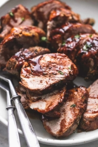 Instant Pot Balsamic Pork Tenderloin recipe | lecremedelacrumb.com