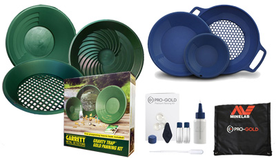 Kits, pans et tamis pour l'orpaillage