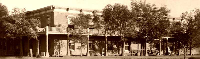 St. James Hotel, Cimarron, New Mexico in the 1800s.