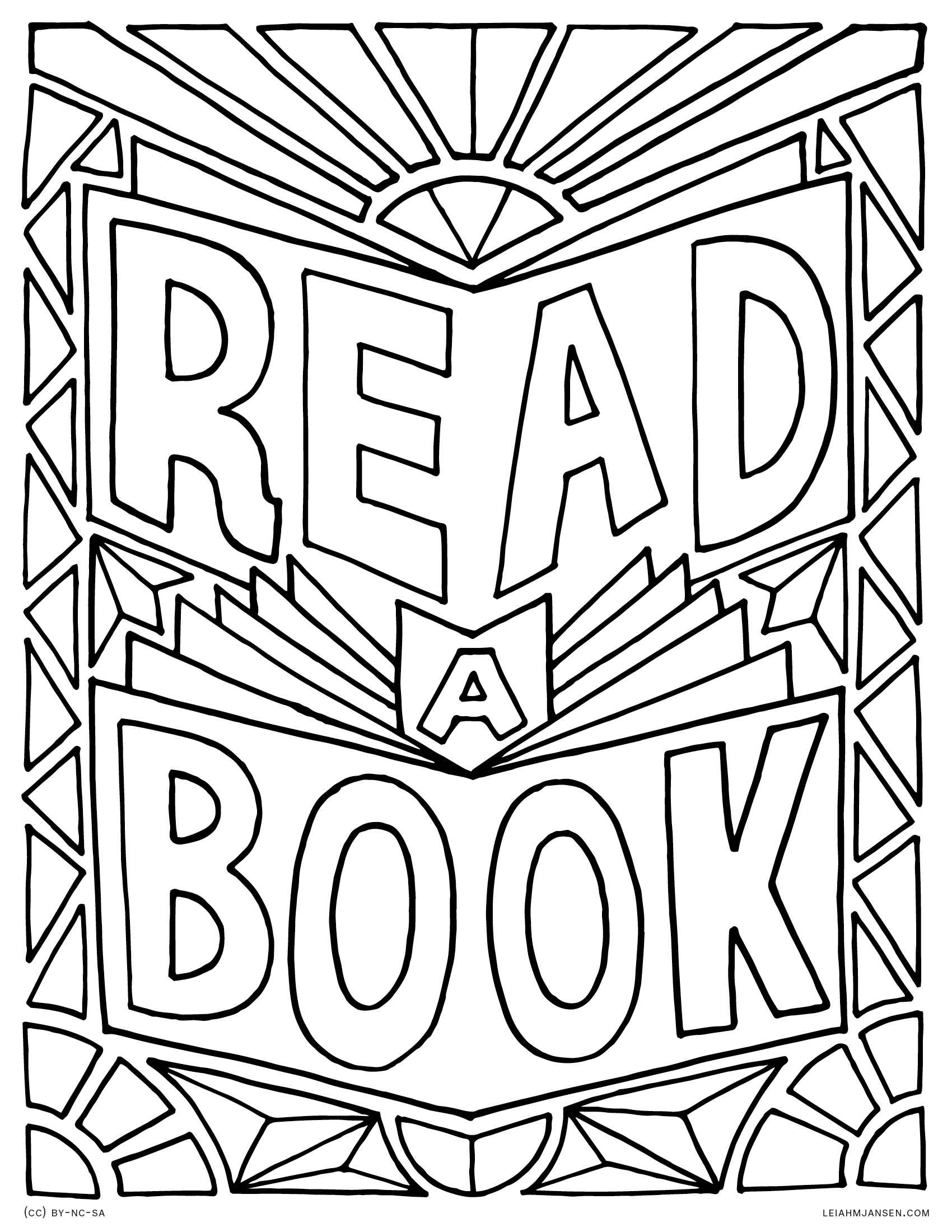 Reading Book Printable