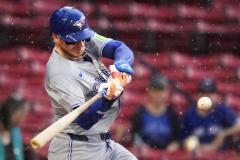 Danny Jansen, sous le maillot des Blue Jays de Toronto. (C. Krup/Presse Sport)