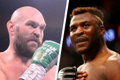 L'Anglais Tyson Fury (à g.) et le Camerounais Francis Ngannou s'affronteront samedi prochain en Arabie saoudite. (Presse Sports)