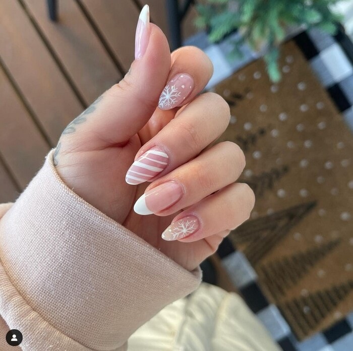 Winter Nail Designs - White Detail