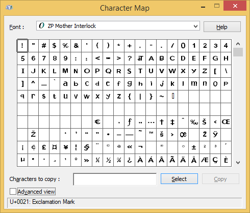 How to Use Ligatures in Open Type Font with Windows Character Map