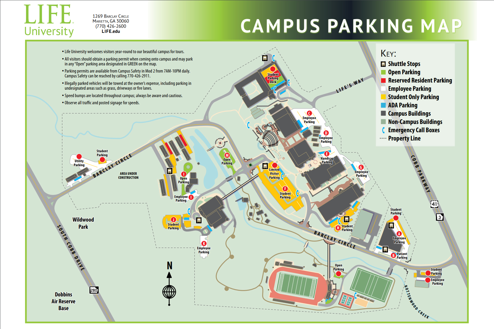 Campus Maps - Life University. A World Leader In Holistic Health And 