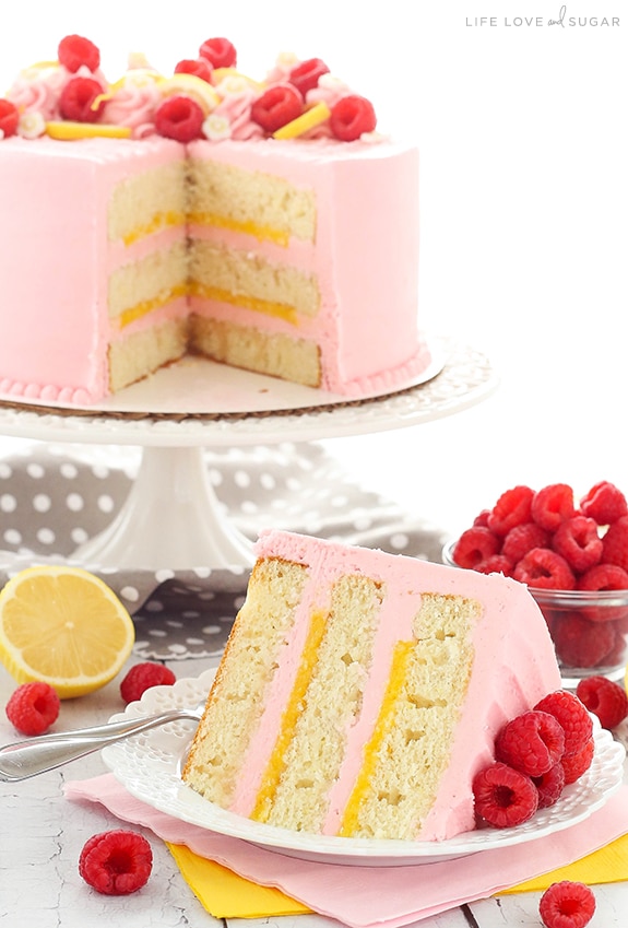 Best Lemon Raspberry Layer Cake