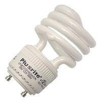 Plusrite 18 watt 120 volt T2 Twist and Lock Base 2700K Warm White Non-Dimmable CFL