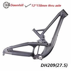 carbon downhill frameset