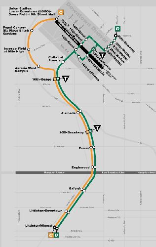 Denver RTD Light Rail Map