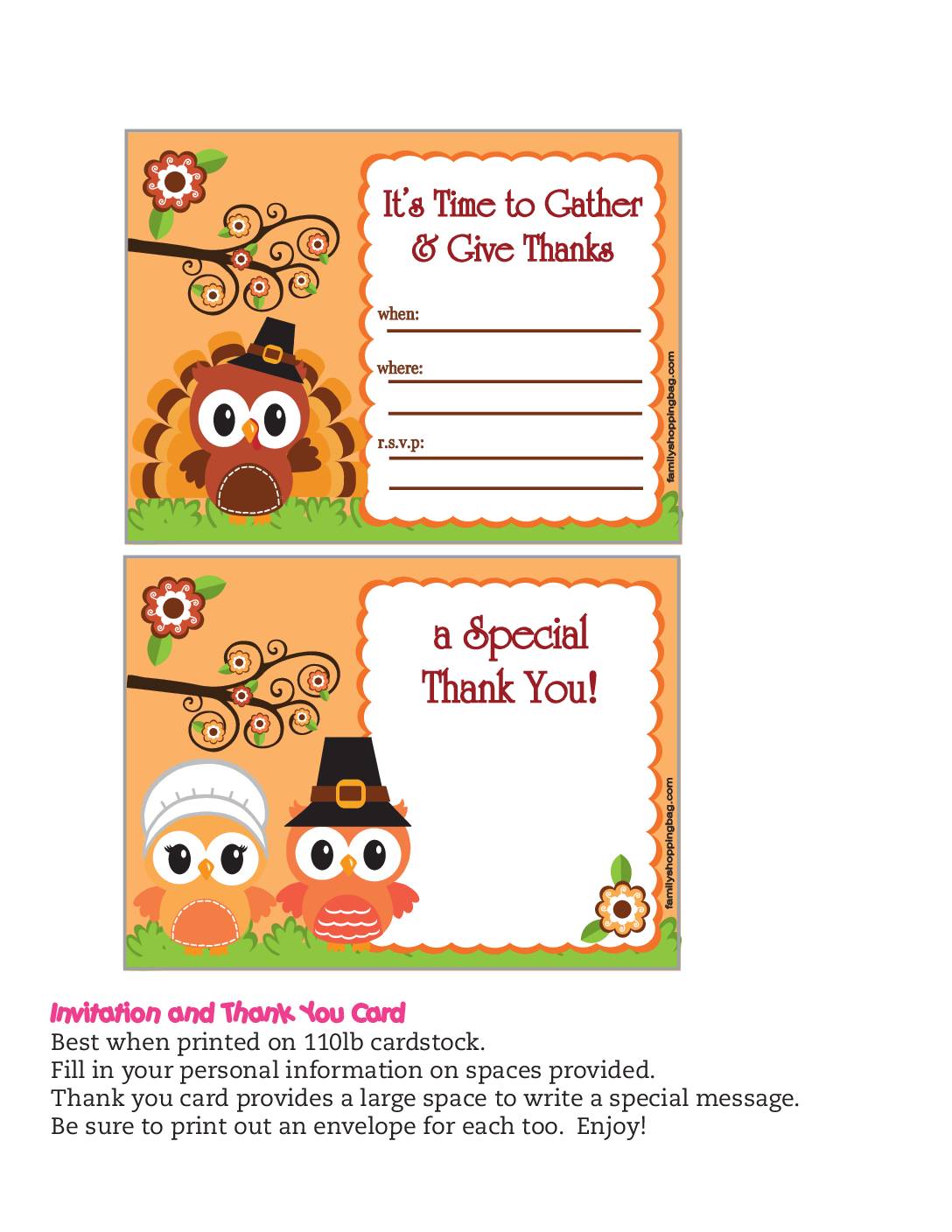 Invitation Thanksgiving  pdf