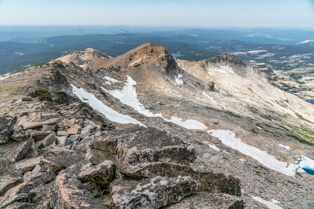 Pyramid Peak to Price Traverse, down climbing from Price to Mosquito Pass