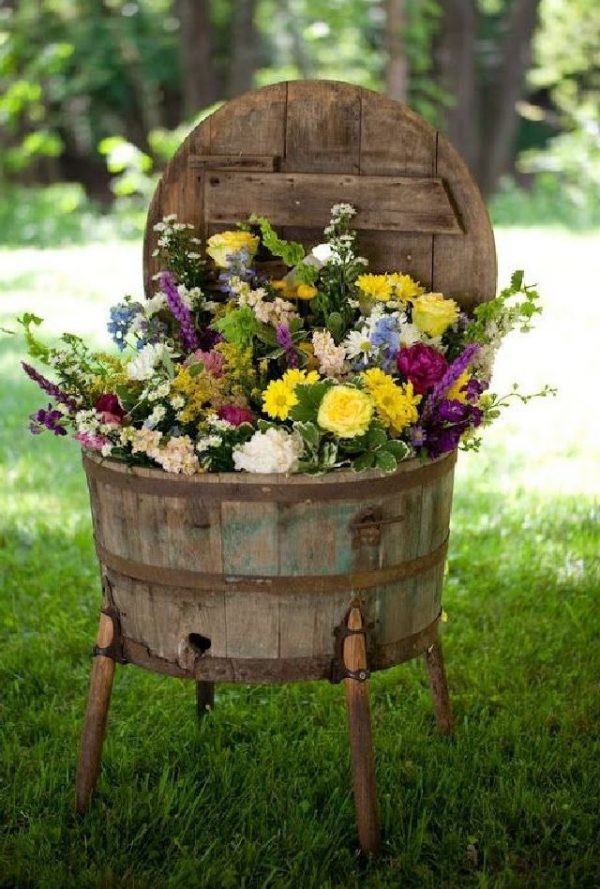 wine barrels for planters