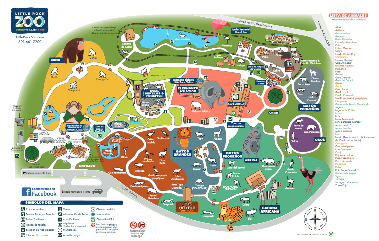 Zoo Map | Little Rock Zoo