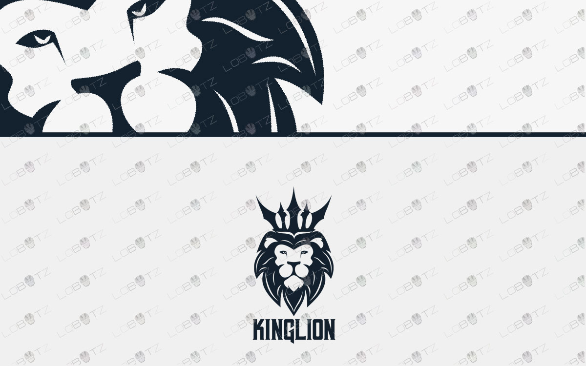 lion head logo for sale premade logo