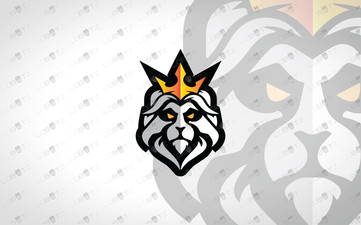 Minimalist Lion Logo Royal Lion Logo For Sale