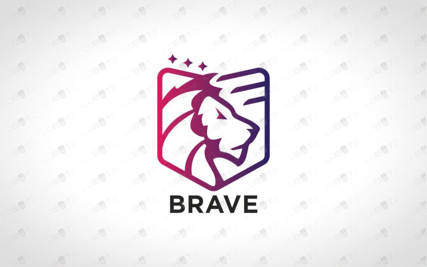 Premade Lion Logo For Sale | Minimalist Lion Company Logo